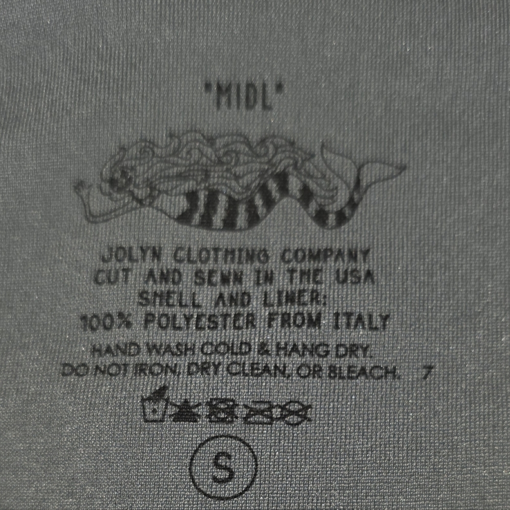Jolyn Clothing MIDL Yellow Active Bikini Bottom Black Logo Patch Drawstring Sz S - Picture 14 of 16